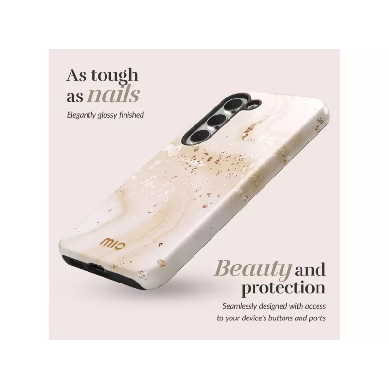 MIO Gold Marble Magsafe συμβατή θήκη για Samsung S25 Plus 5G