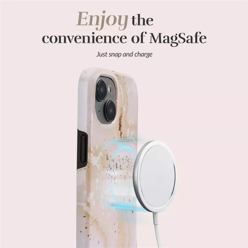 MIO Gold Marble Magsafe συμβατή με iPhone 16