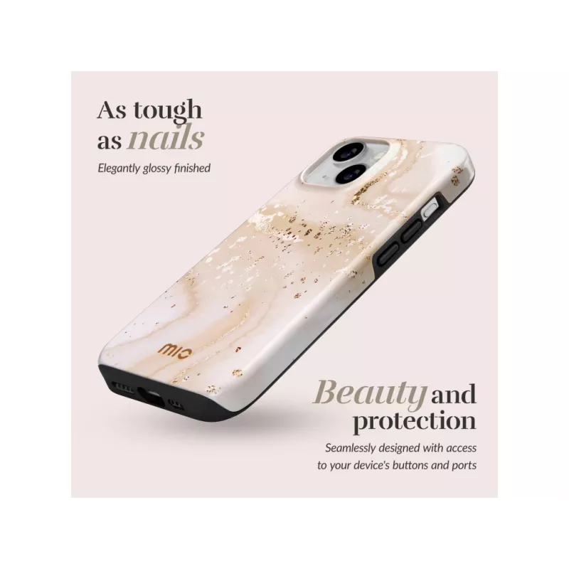 MIO Gold Marble Magsafe Συμβατό για iPhone Pro Max