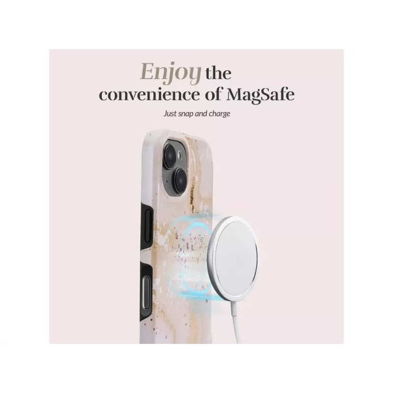 MIO Gold Marble Magsafe Συμβατό για iPhone Pro Max