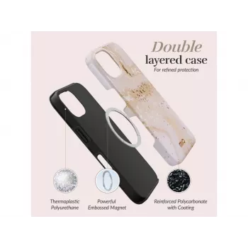MIO Gold Marble Magsafe Συμβατό για iPhone Pro Max