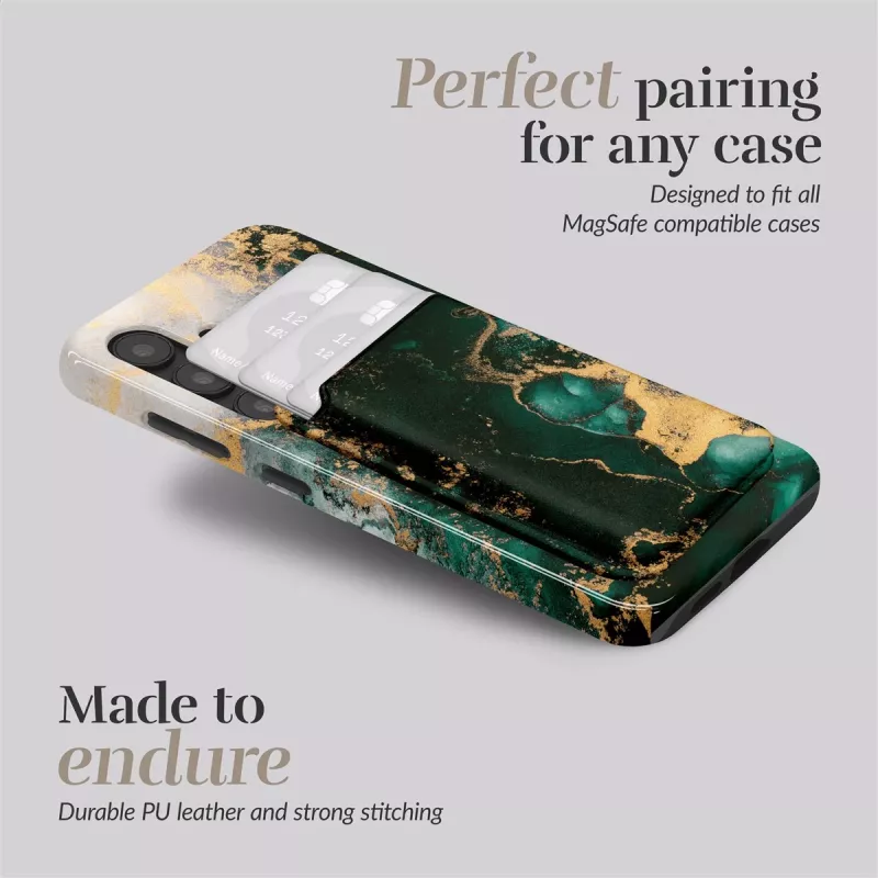 MIO Green Marble Magsafe Θήκη Συμβατή Θήκη Καρτών