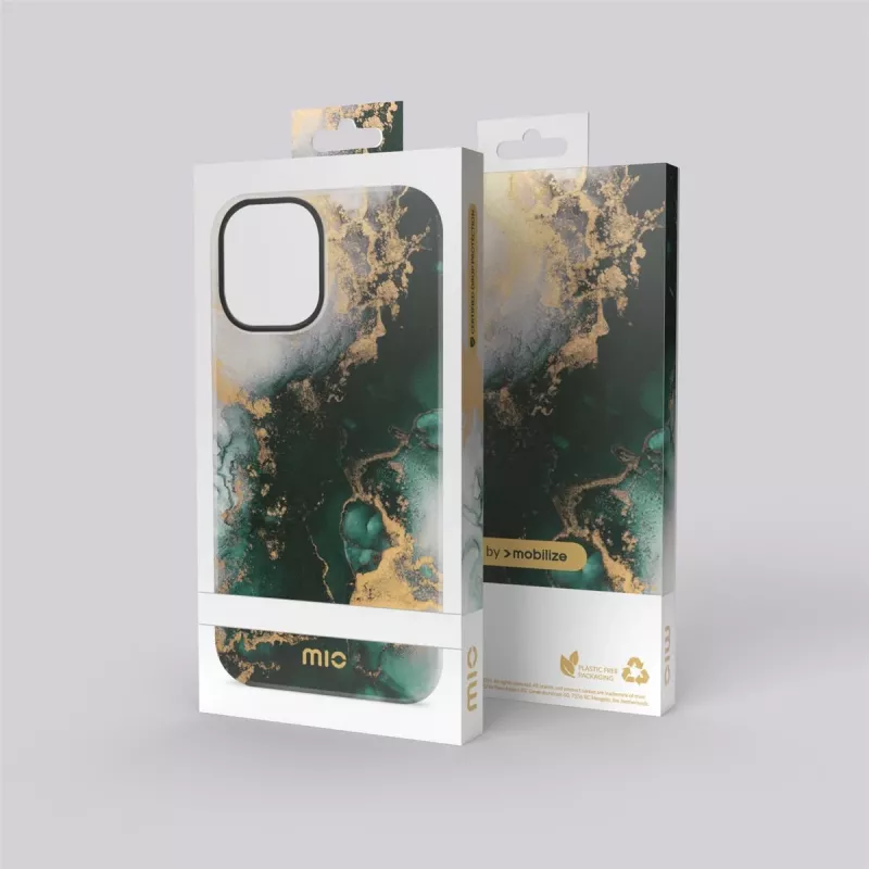 MIO Green Marble Θήκη συμβατή με MagSafe για iPhone 16 Plus