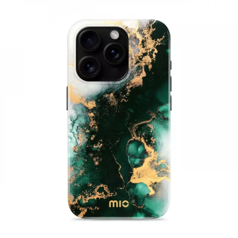 MIO Green Marble Magsafe Συμβατή Θήκη για iPhone 16 Pro