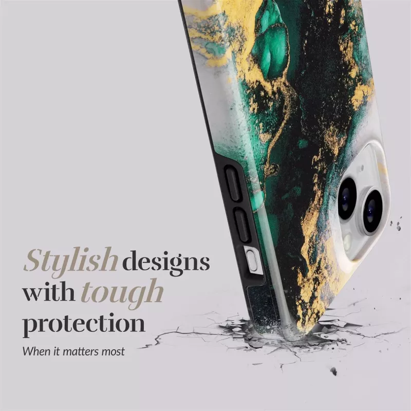 MIO Green Marble Συμβατό με MagSafe για iPhone 16