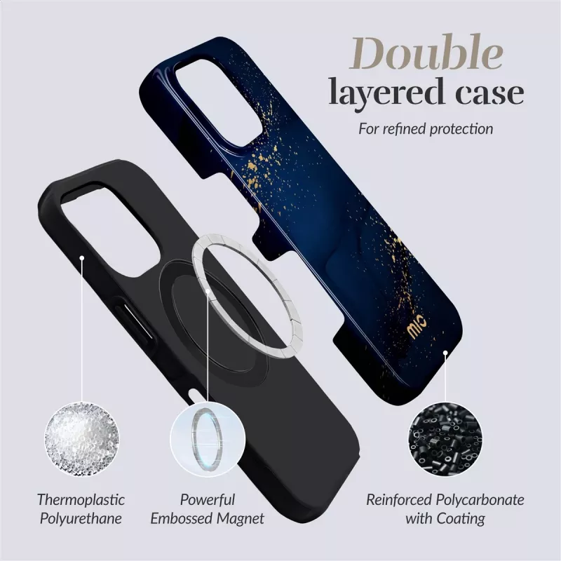 MIO Midnight Sparkle Magsafe θήκη συμβατή με iPhone 13/14/15