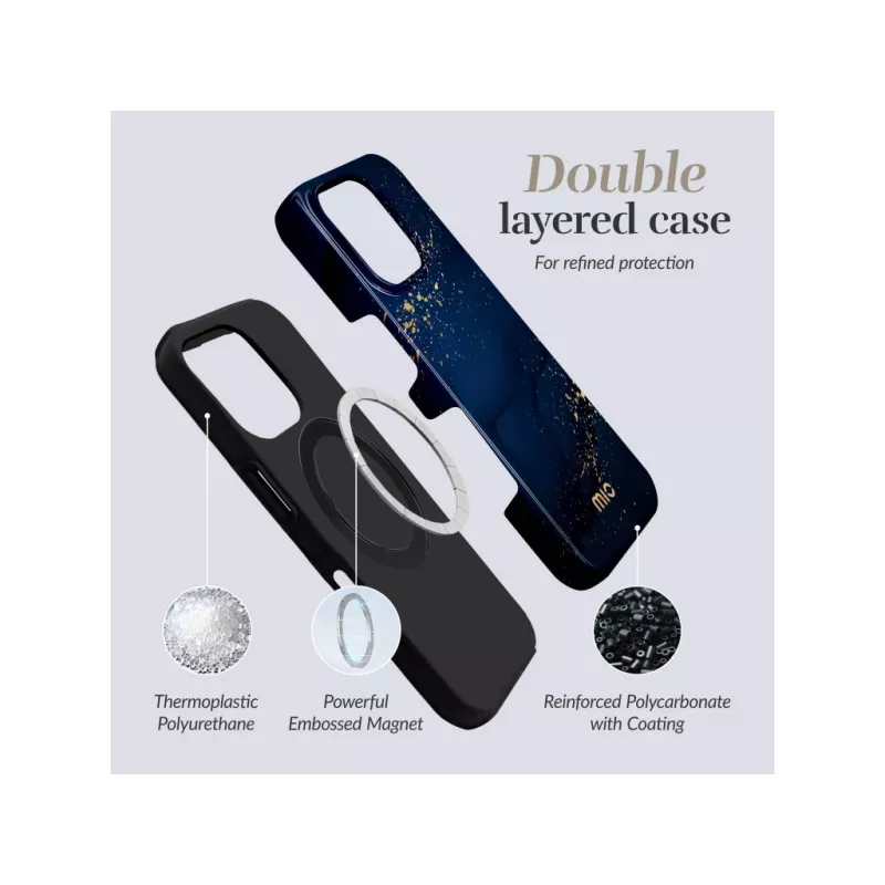 MIO Midnight Sparkle Θήκη Magsafe συμβατή για iPhone 17 Pro
