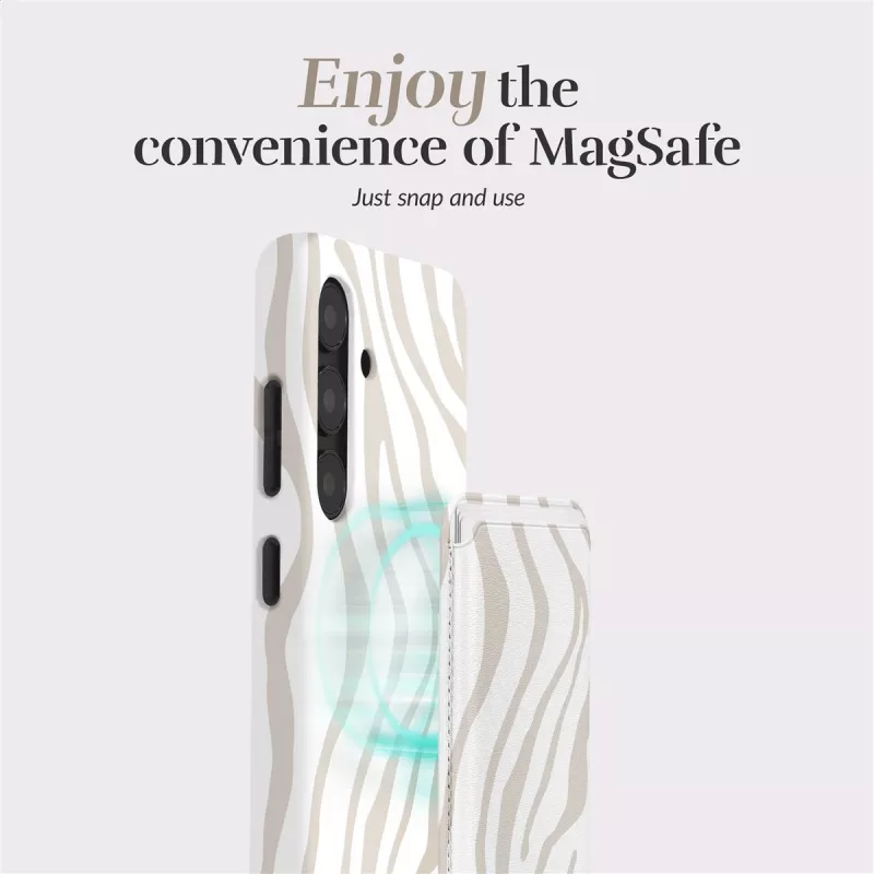 MIO Sandy Zebra Θήκη Magsafe συμβατή με θήκη καρτών