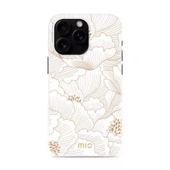 MIO White Roses Magsafe Συμβατή Θήκη για iPhone 16 Pro Max