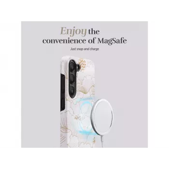 MIO White Roses Magsafe Συμβατή Θήκη για Samsung S24 5G