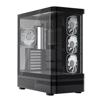 MODECOM Volcano AQ100 ARGB Midi-Tower κουτί PC - μαύρο