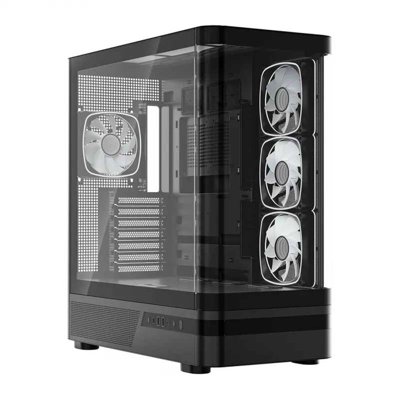 MODECOM Volcano AQ100 ARGB Midi-Tower κουτί PC - μαύρο