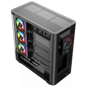 MODECOM Volcano AQ100 ARGB Midi-Tower κουτί PC - μαύρο
