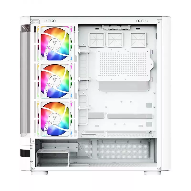 MODECOM Volcano AQ100 ARGB Midi-Tower λευκό