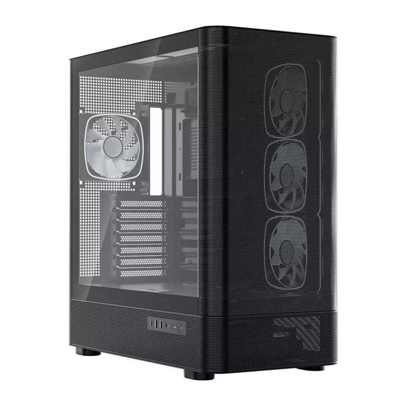 MODECOM Volcano AQ300 ARGB Midi Tower Μαύρο