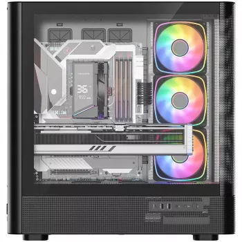 MODECOM Volcano AQ300 ARGB Midi Tower Μαύρο
