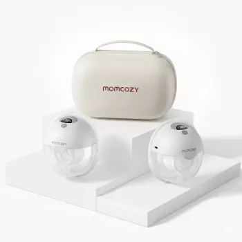 Momcozy M5 Smart Wearable Breast Pump – Shell Breast Pump | App Control, Wireless, Double, γκρι