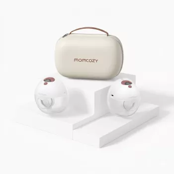 Momcozy M5 Smart Wearable θήλαστρο – θήλαστρο με κέλυφος, έλεγχος μέσω app, ασύρματο, διπλό, κόκκινο