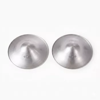 Momcozy NS005 999 θηλές θηλασμού από καθαρό ασήμι 45mm - συσκευασία 2 τεμ.