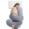 Momcozy PP007 F-Shape Μαξιλάρι Εγκυμοσύνης Γκρι