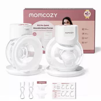 MOMCOZY S12 PRO+ Φορητό Θήλαστρο Λευκό Διπλή Συσκευασία