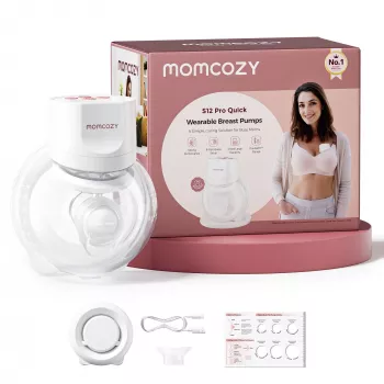 MOMCOZY S12 PRO+ Φορητό Θήλαστρο Λευκό Μεμονωμένη Συσκευασία