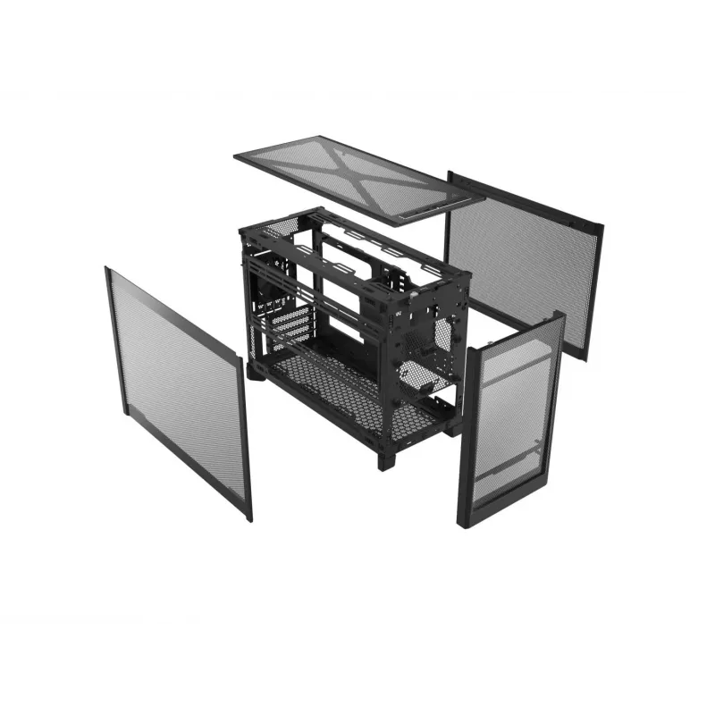 Montech TEN (B) Mini-Tower κουτί PC, tempered glass, μαύρο, Micro-ATX/Mini-ITX