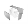MONTECH TEN (W) Κουτί PC Mini Tower Λευκό - Micro ATX / Mini-ITX, Tempered Glass, ARGB