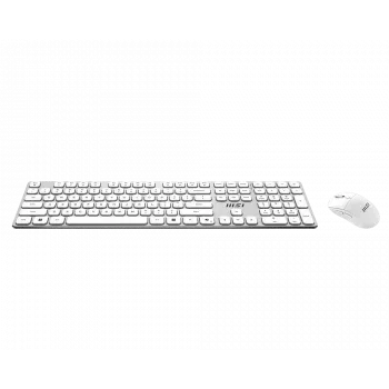 MSI Forge K210 Wireless Combo White US - Σετ πληκτρολογίου και ποντικιού