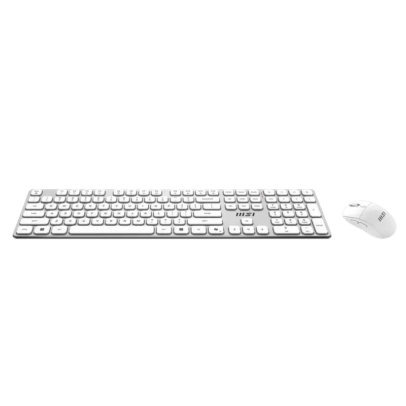 MSI Forge K210 Wireless Combo White US - Σετ πληκτρολογίου και ποντικιού