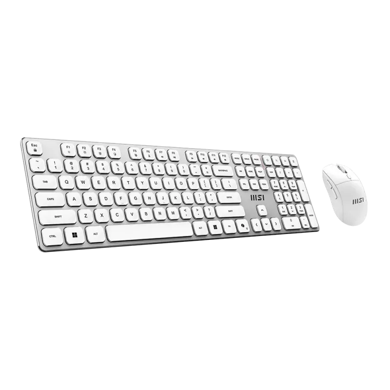 MSI Forge K210 Wireless Combo White US - Σετ πληκτρολογίου και ποντικιού