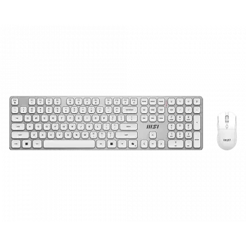 MSI Forge K210 Wireless Combo White US - Σετ πληκτρολογίου και ποντικιού
