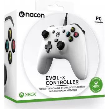 NACON EVOL-X ενσύρματο χειριστήριο για Xbox Series X|S, Xbox One, PC - λευκό