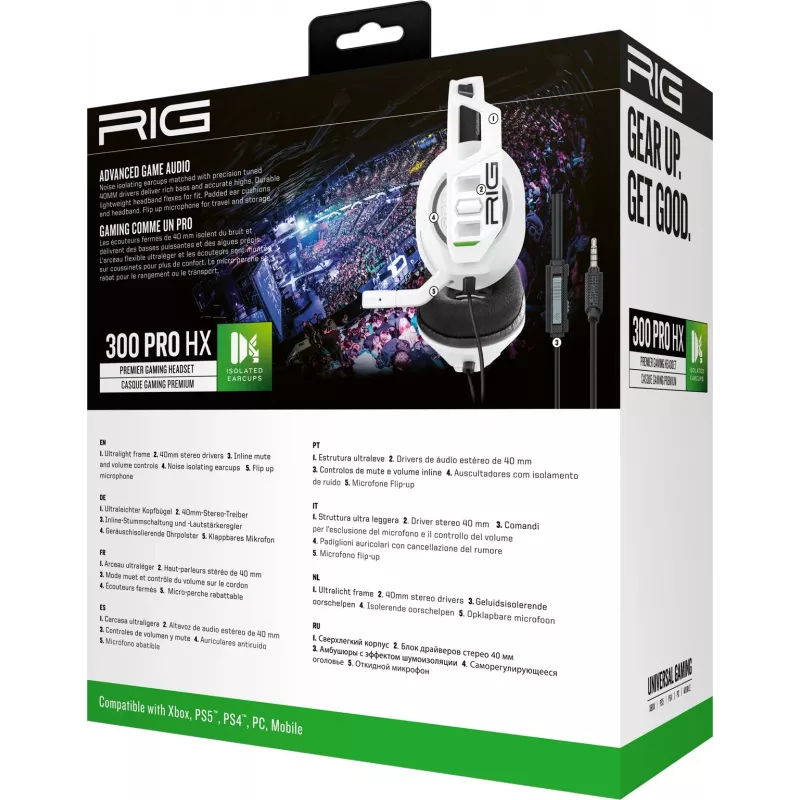NACON RIG 300HX Gaming Headset για Xbox, Λευκό