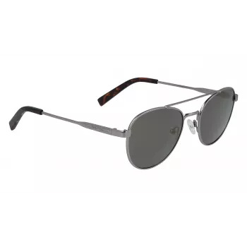 Nautica N4641SP-030 ανδρικό ορθογώνιο γυαλί ηλίου, μαύρος ματ σκελετός, γκρι φακοί, 53 mm