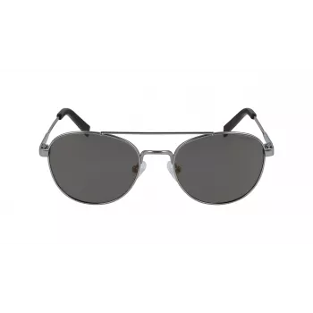 Nautica N4641SP-030 ανδρικό ορθογώνιο γυαλί ηλίου, μαύρος ματ σκελετός, γκρι φακοί, 53 mm