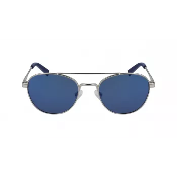Nautica N4641SP-040 Ανδρικό Ορθογώνια Πολωμένα Γυαλιά Ηλίου - Ματ Μαύρο Σκελετό, Γκρι Φακούς