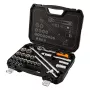NEO TOOLS σετ καρυδάκια 1/2 ίντσες υποδοχή, 25 τεμ., σατινέ χρώμιο-βανάδιο