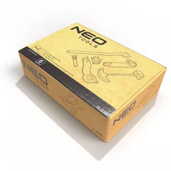 NEO TOOLS 11-338 219 τεμ. Σετ εργαλείων μηχανικού με καστάνιες, καρυδάκια, κλειδιά, bits και κλειδιά Allen σε ανθεκτική βαλίτσα