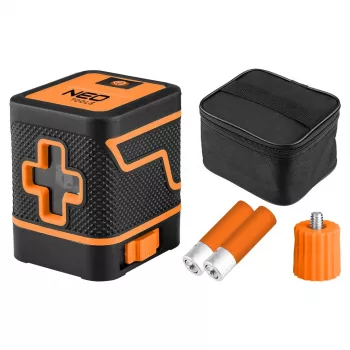 NEO TOOLS 75-146 Επίπεδο λέιζερ σταυρού 15 m πράσινη δέσμη με βαλίτσα