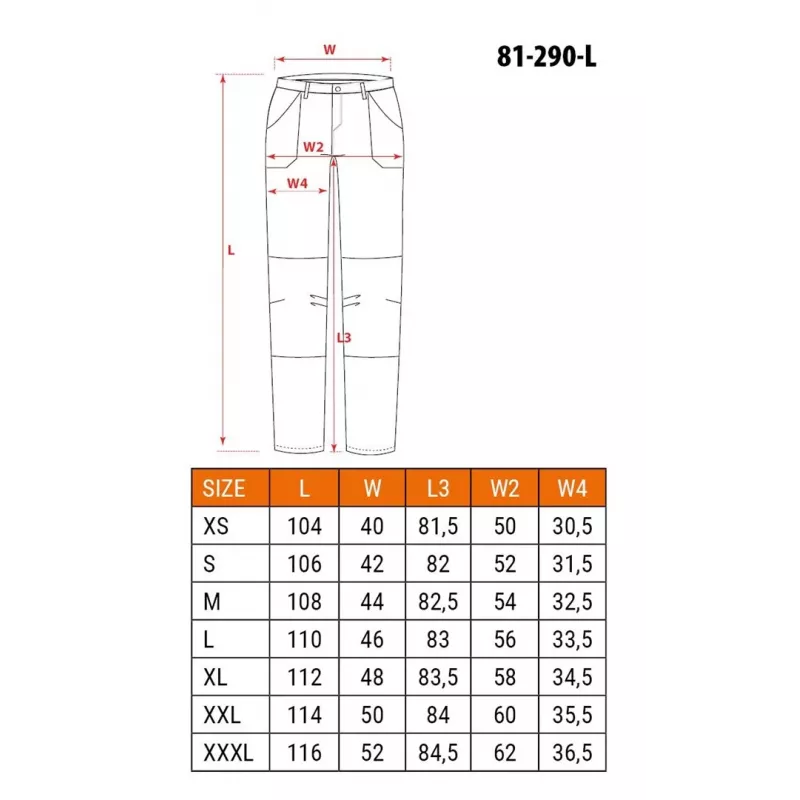 NEO Tools 81-290-L παντελόνι προστασίας μαύρο μέγεθος L