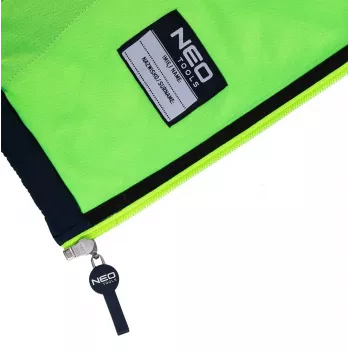 NEO TOOLS 81-559-M Μπουφάν εργασίας, μέγεθος M, γκρι/μαύρο με πορτοκαλί λεπτομέρειες, 65% πολυεστέρας 35% βαμβάκι, 267 g/m², EN ISO 13688:2013
