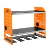 NEO TOOLS 84-199 Επιτοίχια οργάνωση εργαλείων για δραπανοκατσάβιδα και αξεσουάρ, Μαύρο με κόκκινες λεπτομέρειες