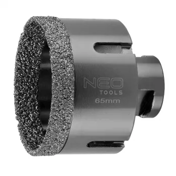NEO TOOLS Διαμαντοτρύπανο 65 mm M14 vacuum brazed για κεραμικά, πορσελάνη, γρανίτη, μάρμαρο, γυαλί