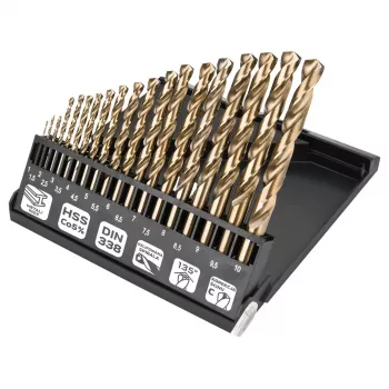 NEO TOOLS Σετ τρυπάνια μετάλλου HSS-Co 1,0-10,0 mm, 19 τεμ.