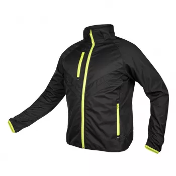 NEO TOOLS Mix&Match softshell μπουφάν μαύρο/κίτρινο μέγεθος M - αντιανεμικό, αδιάβροχο μπουφάν εργασίας