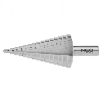 NEO TOOLS βαθμιδωτό τρυπάνι 4-32 mm HSS σπειροειδής αυλάκωση