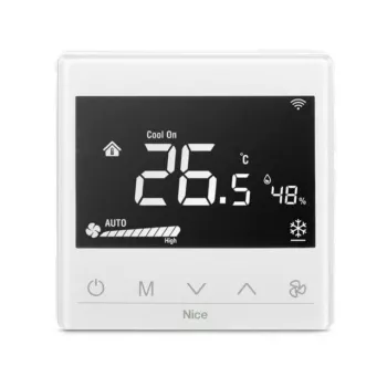 Nice Fan2-Control Smart Θερμοστάτης για Fan-Coil Συσκευές, Λευκό