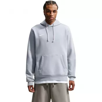 Nike Dri-FIT Standard Issue Ανδρικό Φούτερ με κουκούλα Ανοιχτό Γκρι