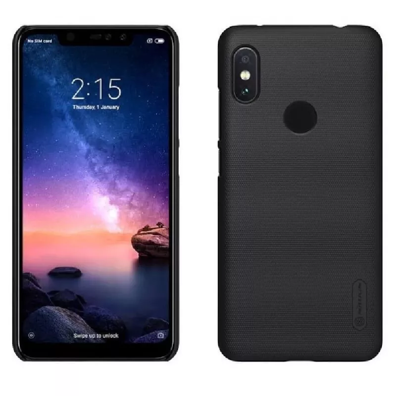 Nillkin Super Frosted Shield θήκη για Xiaomi Redmi Note 6 Pro - μαύρο